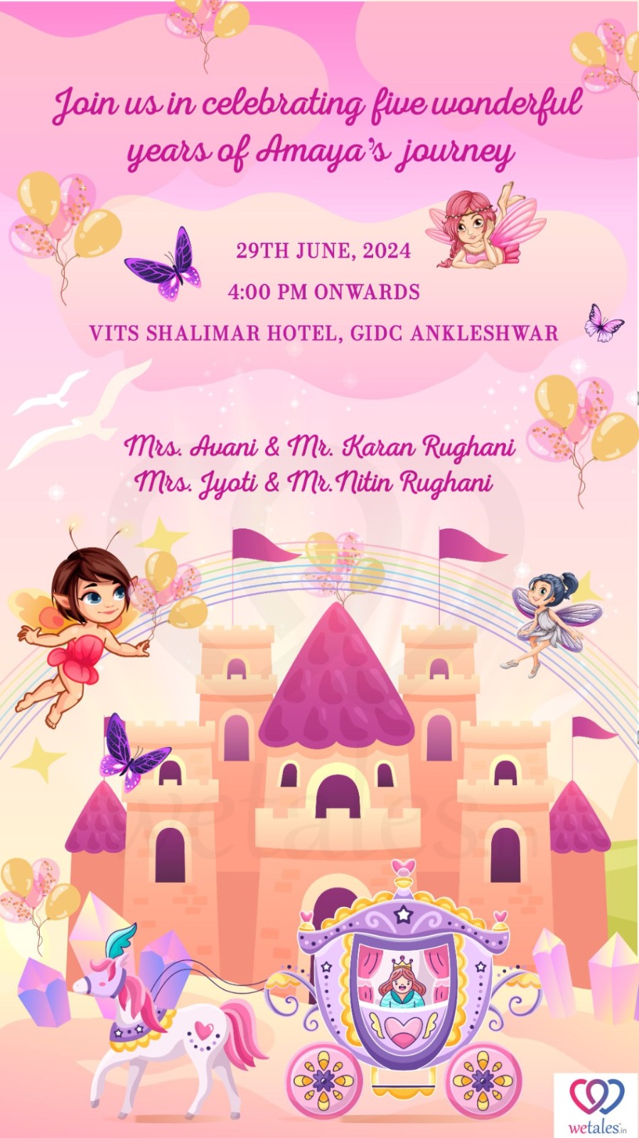 Modern Birthday Party Invitation