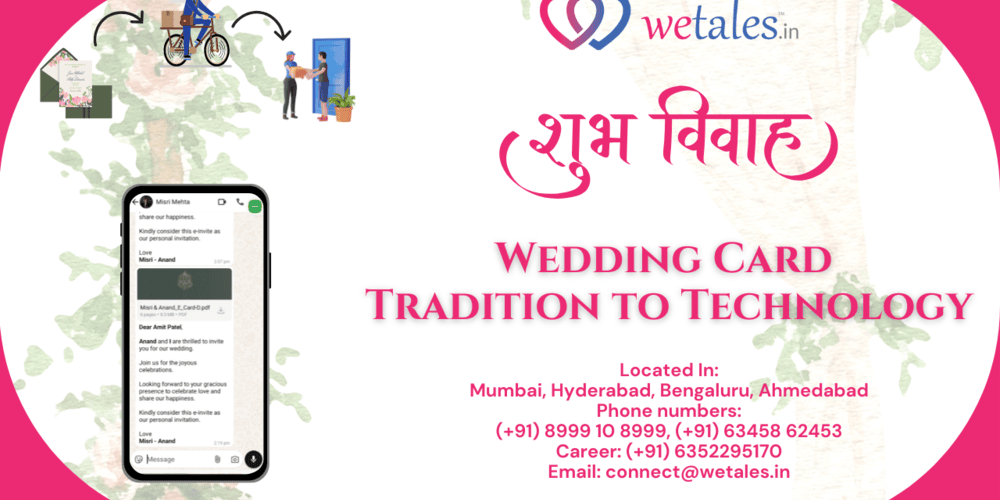 Wedding card Tradition to Technology Wetales image (2)