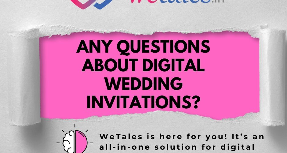 Digital wedding invitation q and A image