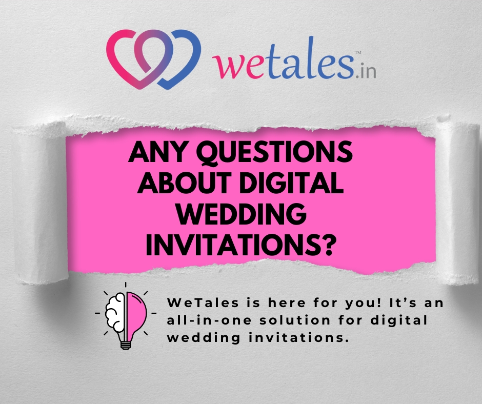 Digital wedding invitation q and A image