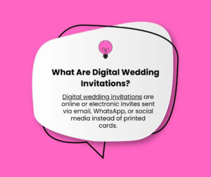 Digital wedding invitation 